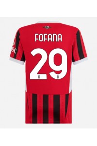 AC Milan Youssouf Fofana #29 Fotballdrakt Hjemme Klær Dame 2024-25 Korte ermer